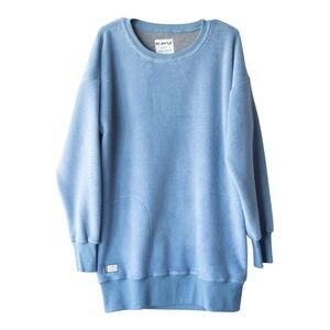 KAVU Riverton Mid Thigh Sweatshirt - Long Crew Neck Sweater L